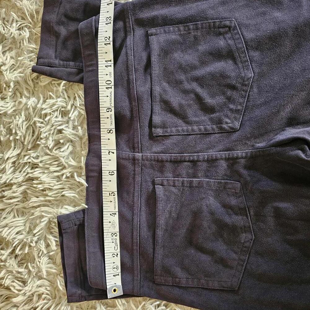 HUE Black Velour Leggings with Waistband Detail, Size Small - Picture 5 of 6